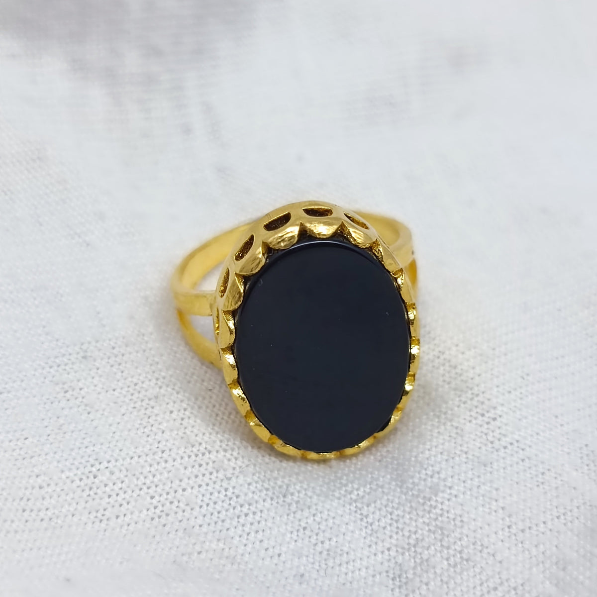 Beautiful black aqeeq ring 03